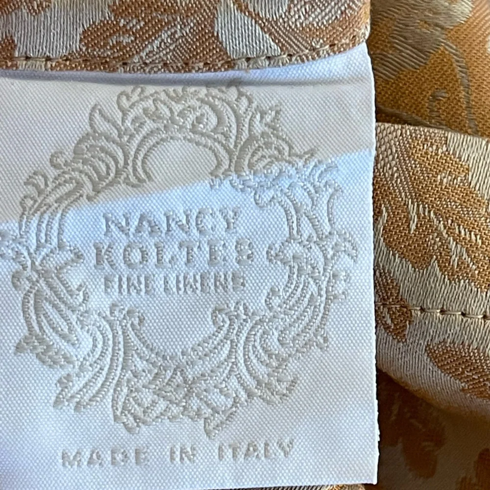 Nancy Koltes 2 Euro‎ Shams Pair Foglia Cognac Jacquard